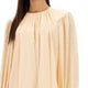 SILK SHIRRED MINI DRESS