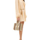 SILK SHIRRED MINI DRESS