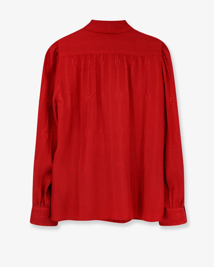 Silk shirt with bow