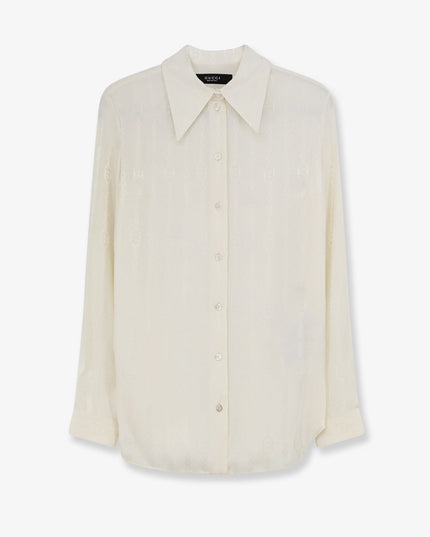 Silk shirt with iconic print
