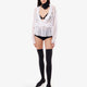 Silk shirt with rouches