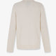 Silk sweater with processing all-over