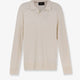 Silk sweater with processing all-over