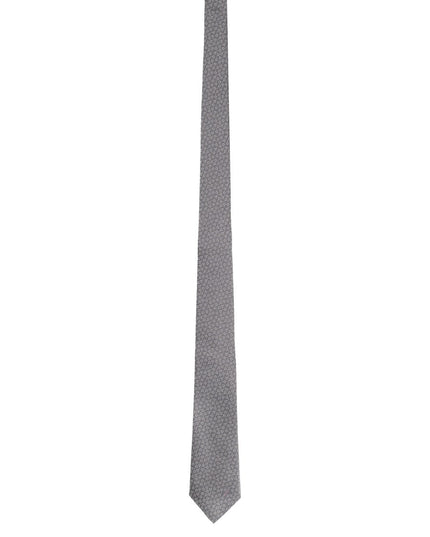 SILK TIE WITH CLAMPS