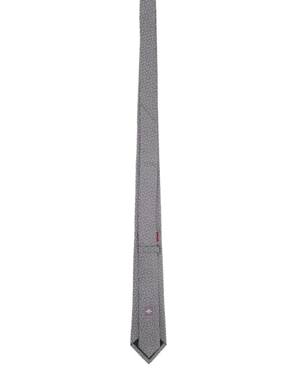 SILK TIE WITH CLAMPS