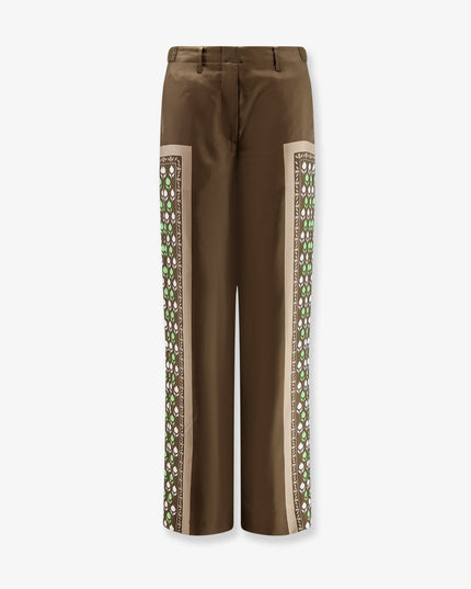 Silk trousers