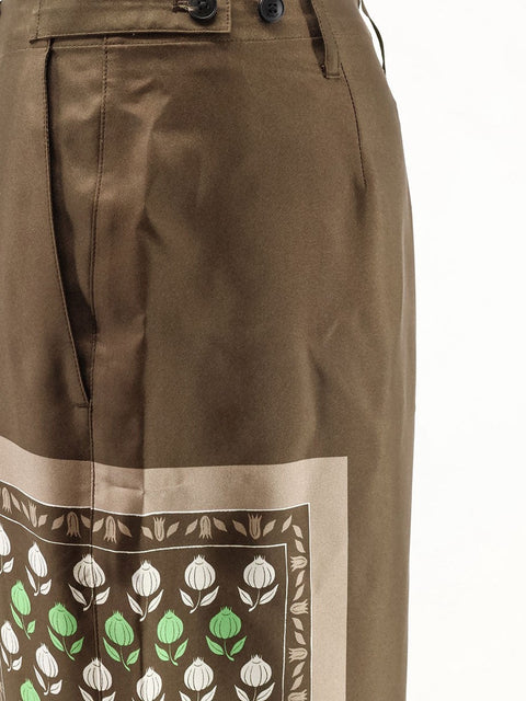 Silk trousers