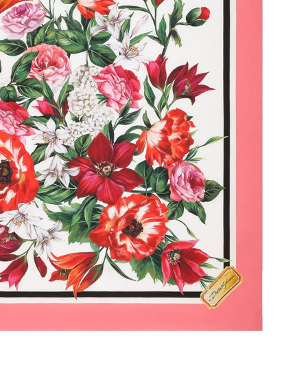 SILK TWILL FLORAL PRINT SCARF