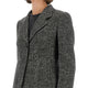 SINGLE-BREASTED JACKET IN WOOL BLEND DOT