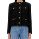 SINGLE-BREASTED TWEED BOUCLÉ SHORT JACKET