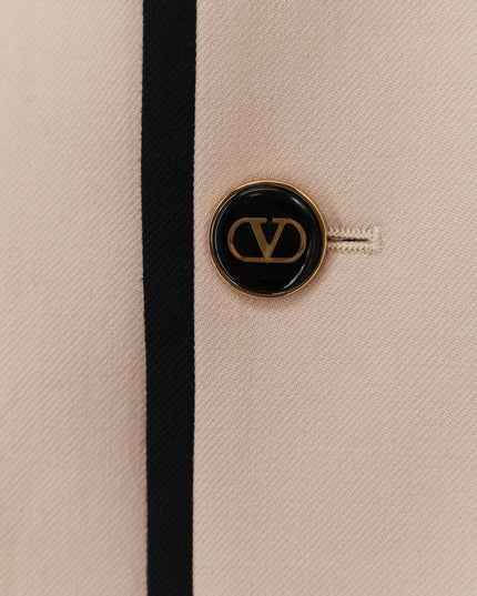 Single-breasted virgin wool blazer