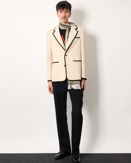 Single-breasted virgin wool blazer