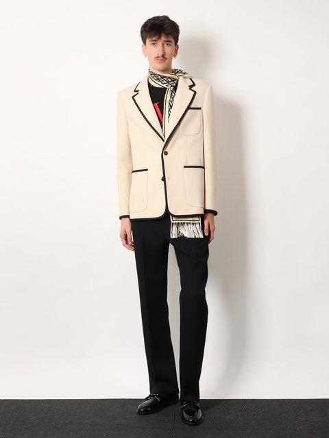 Single-breasted virgin wool blazer