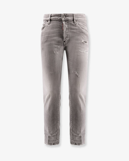 Skater Jeans with Destroyed effect