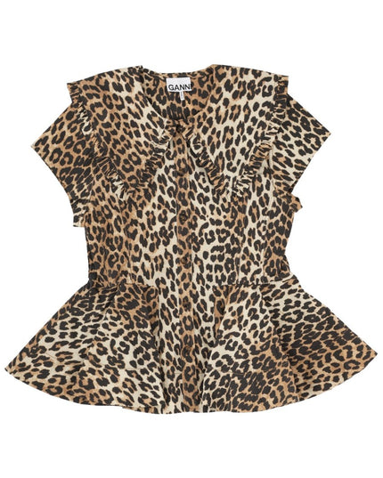 SLEEVELESS SHIRT WITH PRINT