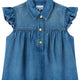 SLEEVELESS TOP WITH COLLAR