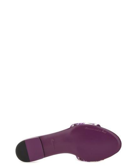 SLIDE SANDAL WITH EMBROIDERY