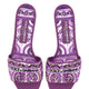 SLIDE SANDAL WITH EMBROIDERY