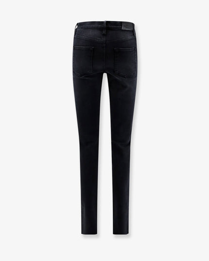 Slim Fit black denim trousers