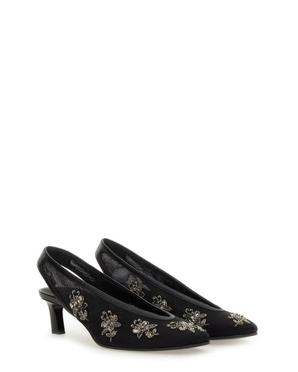 SLINGBACK WITH EMBROIDERY