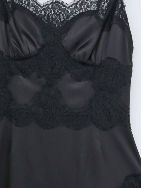 Slip Dress with Lace Details