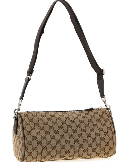 Small GG cylindrical shoulder strap