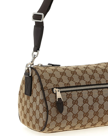Small GG cylindrical shoulder strap