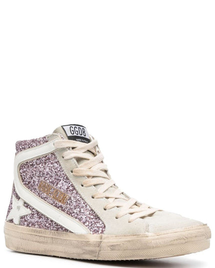 SNEAKER WITH GLITTER AND ZIPPER