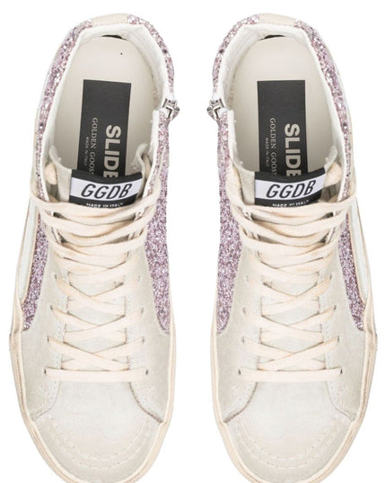 SNEAKER WITH GLITTER AND ZIPPER