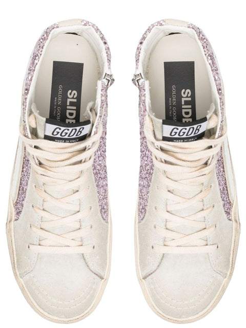 SNEAKER WITH GLITTER AND ZIPPER