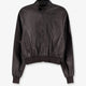 Soft nappa leather bomber jacket