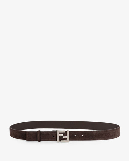 Squared FF suede belt