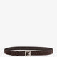Squared FF suede belt