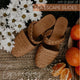 Sea Escape Geflochtene Leder-Slide-Sandalen