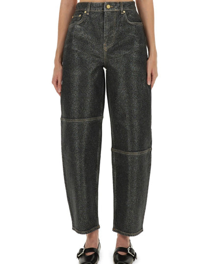 "STARY" JEANS IN SPARKLING FOIL