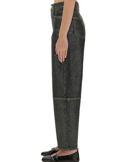 "STARY" JEANS IN SPARKLING FOIL