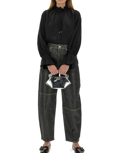 "STARY" JEANS IN SPARKLING FOIL