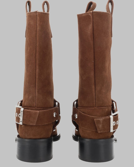STIVALETTO BIKER IN SUEDE