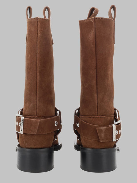 STIVALETTO BIKER IN SUEDE