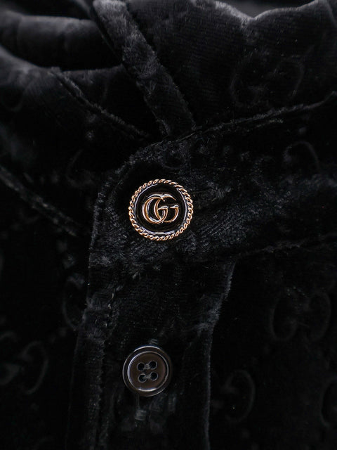 Stretch GG dévoré velvet shirt