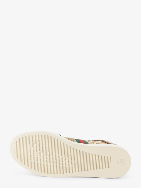 Stretch GG fabric sneakers with Nastro Web on the side