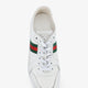 Stretch leather sneakers