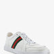 Stretch leather sneakers