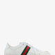 Stretch leather sneakers