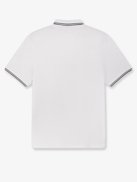 Stretch organic cotton polo shirt
