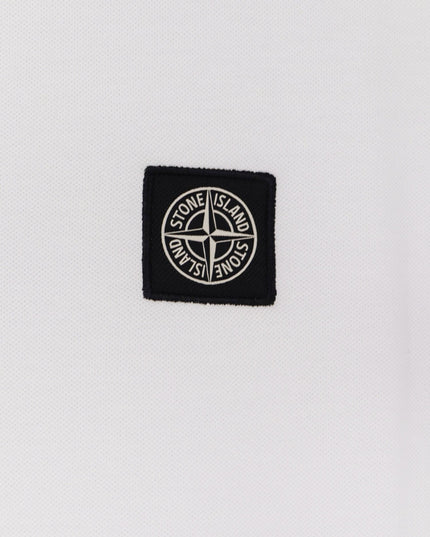 Stretch organic cotton polo shirt