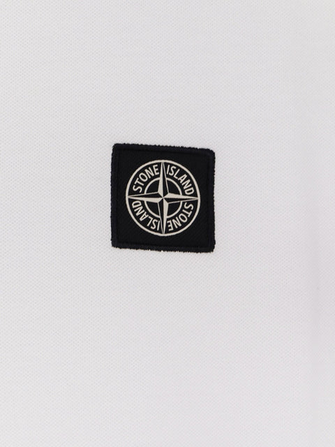 Stretch organic cotton polo shirt