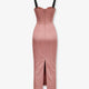 Stretch satin dress