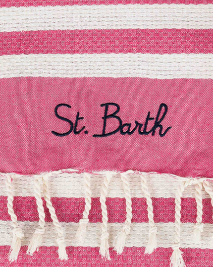 Striped cotton beach towel