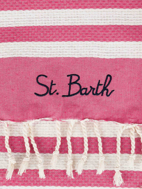 Striped cotton beach towel